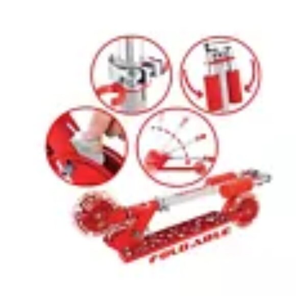 Rugged Racer Two Wheel Scooter with Red Heart Print & LED Lights - Picture 3 of 3